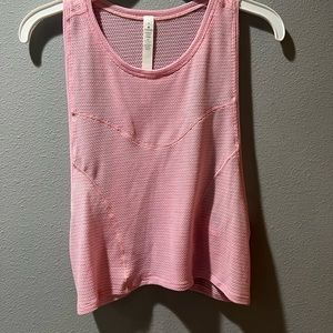 LULULEMON mesh pink tank